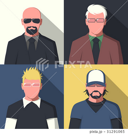 Flat avatar portraits 31291065