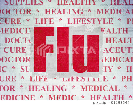 Health concept: Flu on Digital Data Paper 31293544