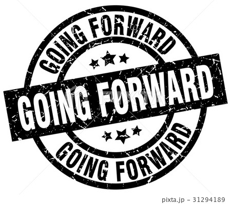 going forward round grunge black stamp 31294189