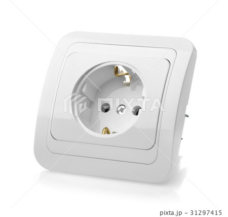 White wall power socket White wall power socket 31297415