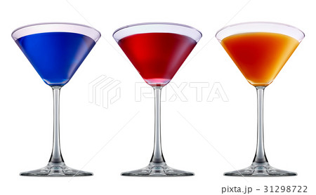 alcohol cocktail isolated on white background alcohol cocktail isolated on white background 31298722