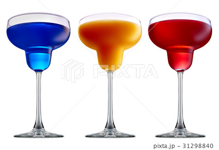 alcohol cocktail isolated on white background alcohol cocktail isolated on white background 31298840