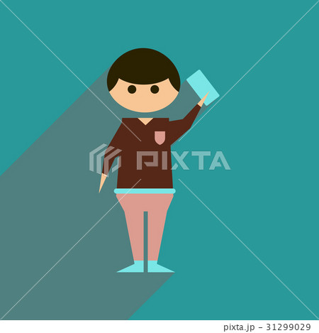 Flat web icon with long shadow soccer refereeのイラスト素材 [31299029] - PIXTA