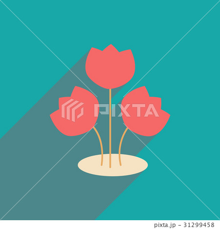 flat icon with long shadow bouquet of flowers flat icon with long shadow bouquet of flowers 31299458