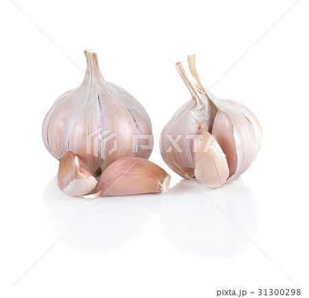 Garlic isolated on white background 31300298