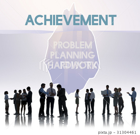 Problem Planning Hard Work Achievement Iceberg Graphic 31304461