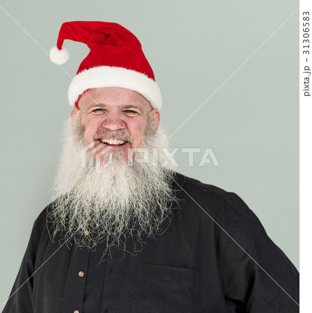 Bearded Caucasian Man Santa Claus Smiling 31306583