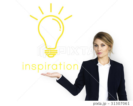 Ideas Light Bulb Think Create Graphic Word 31307061