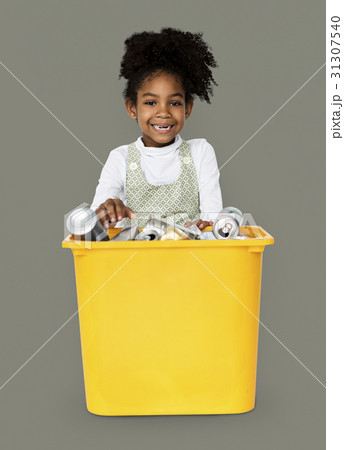 African Descent Girl holding Plastic Container African Descent Girl holding Plastic Container 31307540