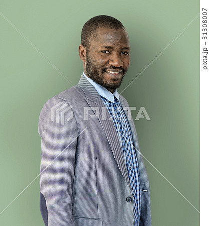 Adult African Man Smile Studio Portrait Adult African Man Smile Studio Portrait 31308007