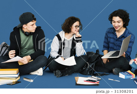 Diverse Group Of Students Sitting and Study 31308201