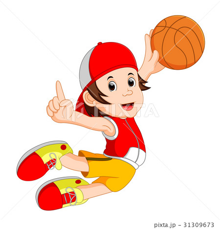 cartoon basketball player 31309673