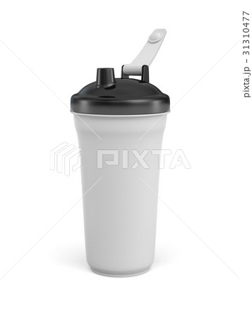 3d rendering of white shaker with black covers on 3d rendering of white shaker with black covers on 31310477