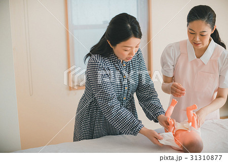 woman during pregnancy or shortly after childbirth 31310877