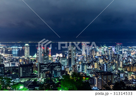 諏訪山公園展望台　ビーナスブリッジ　神戸　夜景 31314533