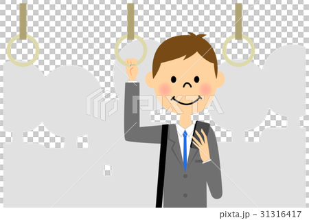 Businessman commuter train 31316417