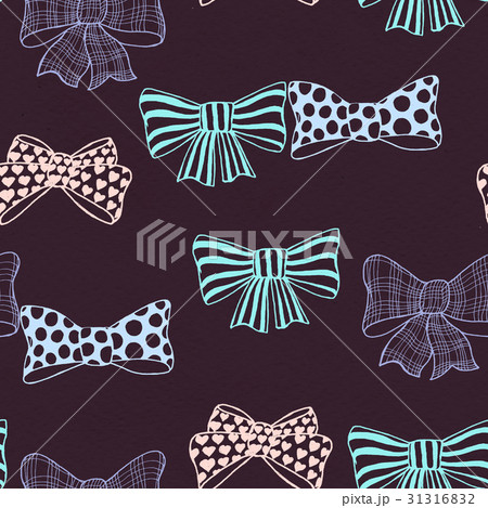 Seamless pattern with skerchy bows Seamless pattern with skerchy bows 31316832