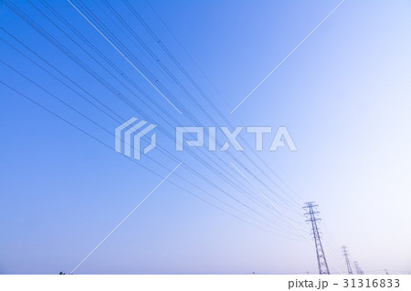 青空 送電線 青空 送電線 31316833