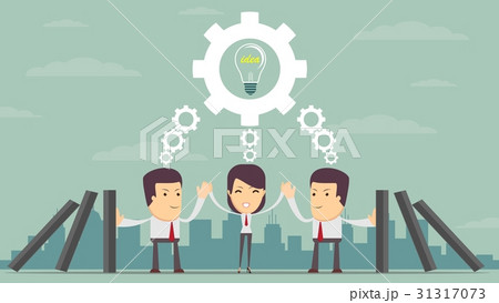 Concept of teamwork building working system of 31317073