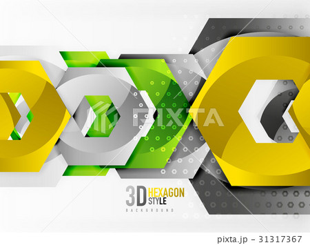 Vector 3d hexagon background Vector 3d hexagon background 31317367