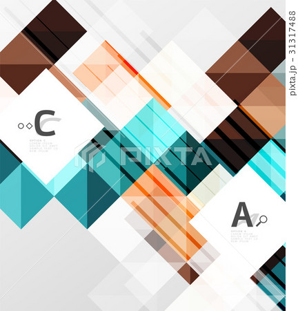 Modern square abstract background 31317488