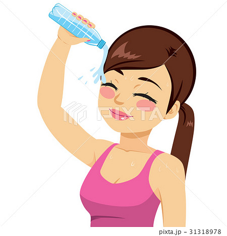 Woman Splashing Water 31318978