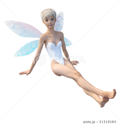 かわいい妖精　フェアリー　天使　perming3DCGイラスト素材 31319164