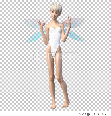 Cute fairy Fairy angel perming3DCG illustrations material Cute fairy Fairy angel perming3DCG illustrations material 31319178