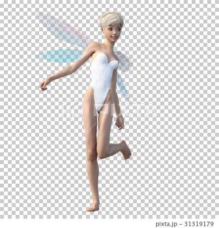 Cute fairy Fairy angel perming3DCG illustrations material Cute fairy Fairy angel perming3DCG illustrations material 31319179