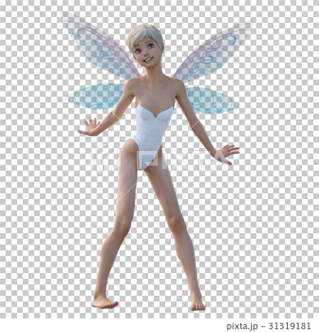 可愛的童話仙女天使perming3DCG插圖素材 可愛的童話仙女天使perming3DCG插圖素材 31319181