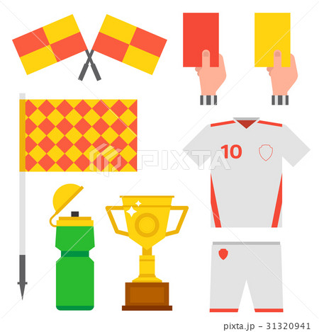 Football soccer icons player trophy competition 31320941