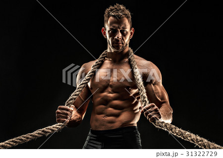 One handsome sexual strong young man with muscular 31322729