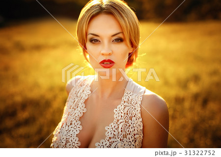 fashion photo of beautiful young girl with blond 31322752
