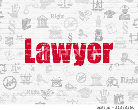 Law concept: Lawyer on wall background 31323266