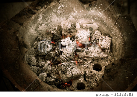 Hot stove charcoal in the fire Hot stove charcoal in the fire 31323583