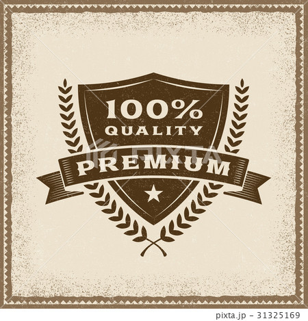 Vintage Premium 100% Quality Label Vintage Premium 100% Quality Label 31325169