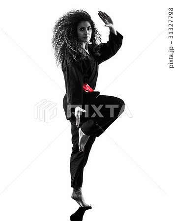 woman Kung Fu Pencak Silat isolated 31327798