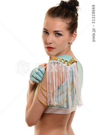 Elegant portrait of a sexy appealing brunette 31328668