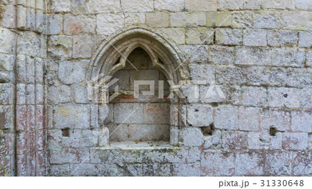 an antique window with, France, Abbey 31330648