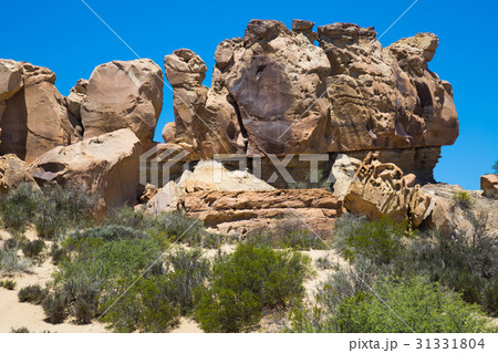 Geological formations in Ischigualasto Geological formations in Ischigualasto 31331804