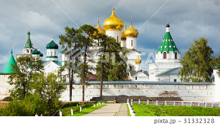 Male Ipatievsky Monastery at cloudy day in Kostroma, Russia Male Ipatievsky Monastery at cloudy day in Kostroma, Russia 31332328