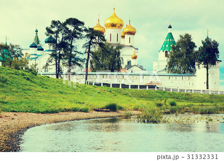Male Ipatievsky Monastery at cloudy day in Kostroma, Russia Male Ipatievsky Monastery at cloudy day in Kostroma, Russia 31332331