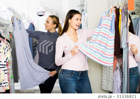 Two women together choosing pajamas 31336821