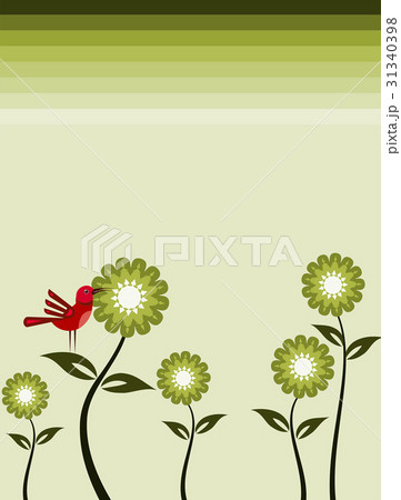 Card Design Artistic Bird Flower 31340398