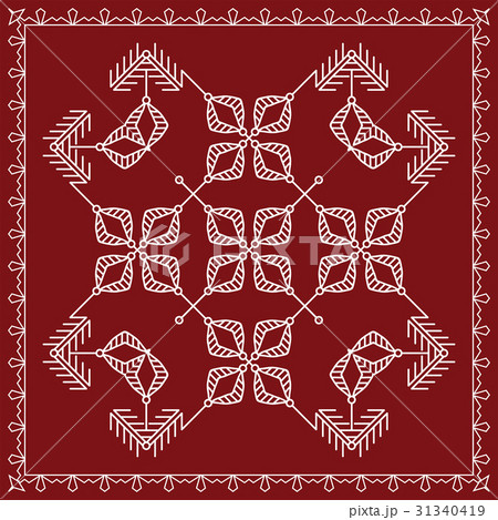 Folk, Tribal Design, Motif, Wall Painting 31340419