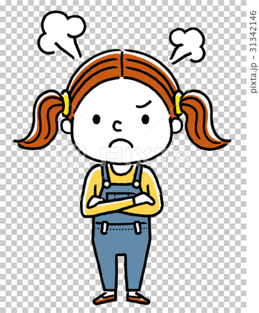 女孩:生氣 女孩:生氣 31342146