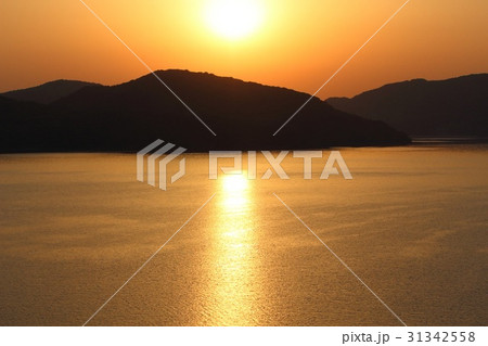 笠戸島からの夕日 31342558