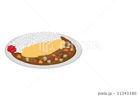 今日のご飯カツカレー 31343380