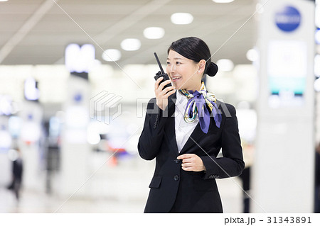 グランドスタッフ（空港イメージ） 31343891