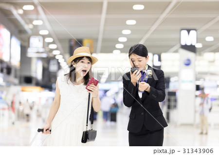 グランドスタッフ(空港イメージ) グランドスタッフ(空港イメージ) 31343906